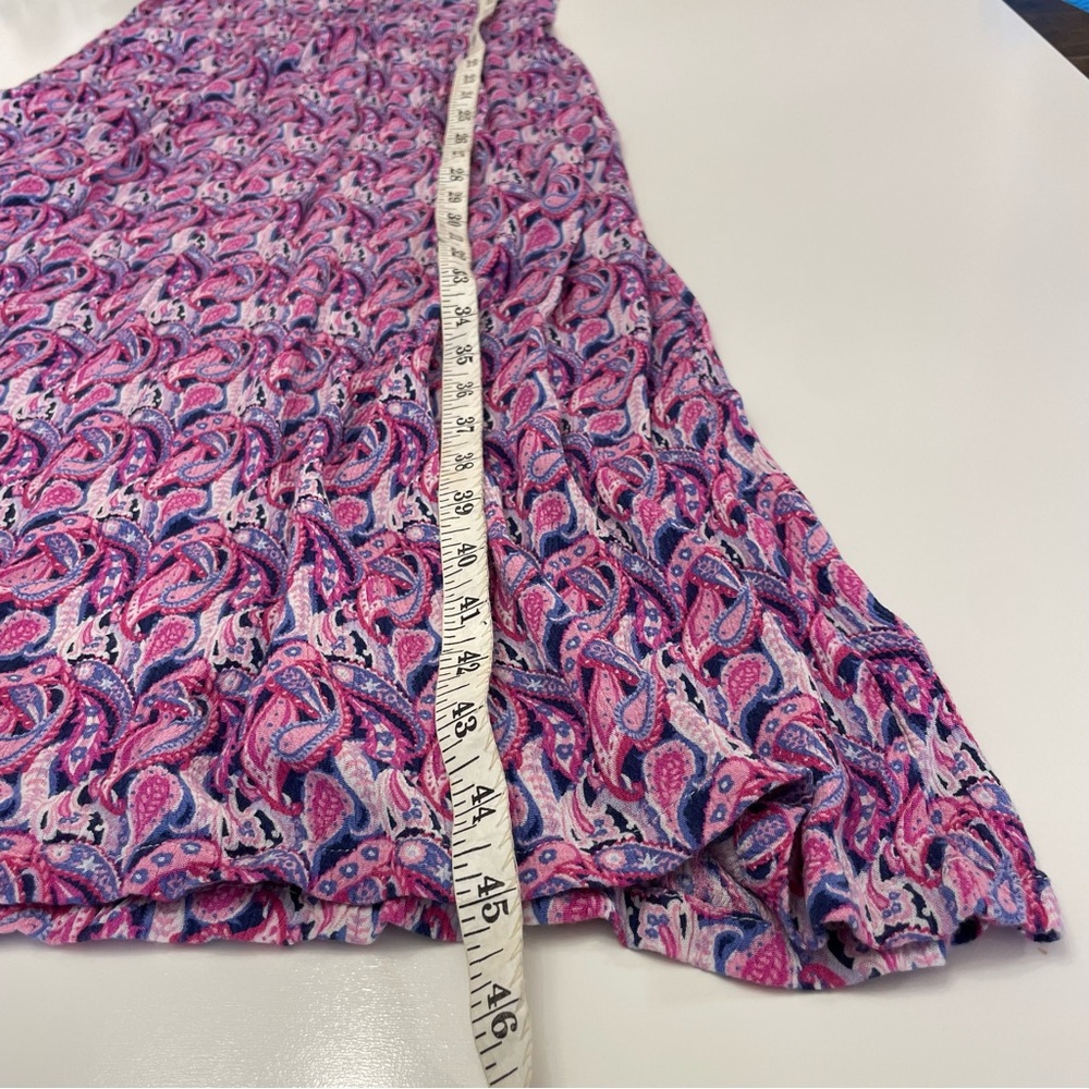 Simply Southern Y2K Pink & Purple Paisley Keyhole Maxi Slip Dress, size XL - Picture 9 of 12